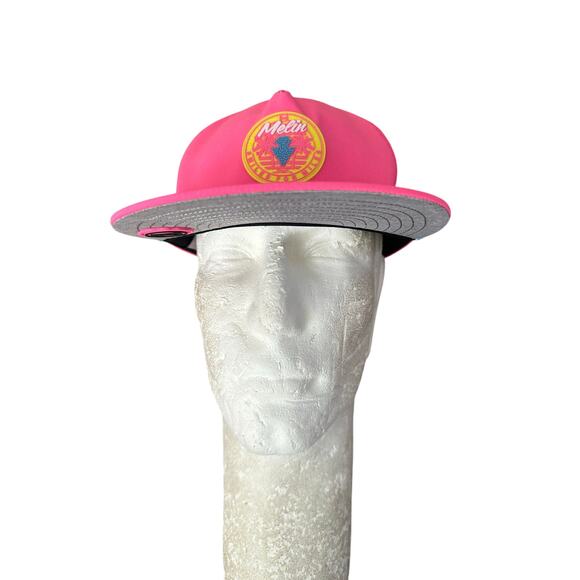 Melin Smiles for Miles Coronado Neon Pink Flat Brim Rope Snapback Hat Cap - Picture 3 of 8